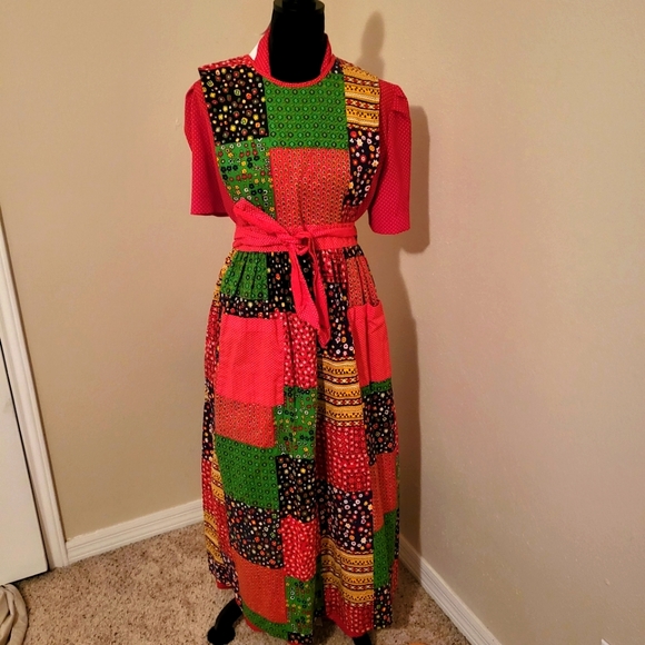 60s Design house vintage full wrap apron smock - Picture 1 of 6